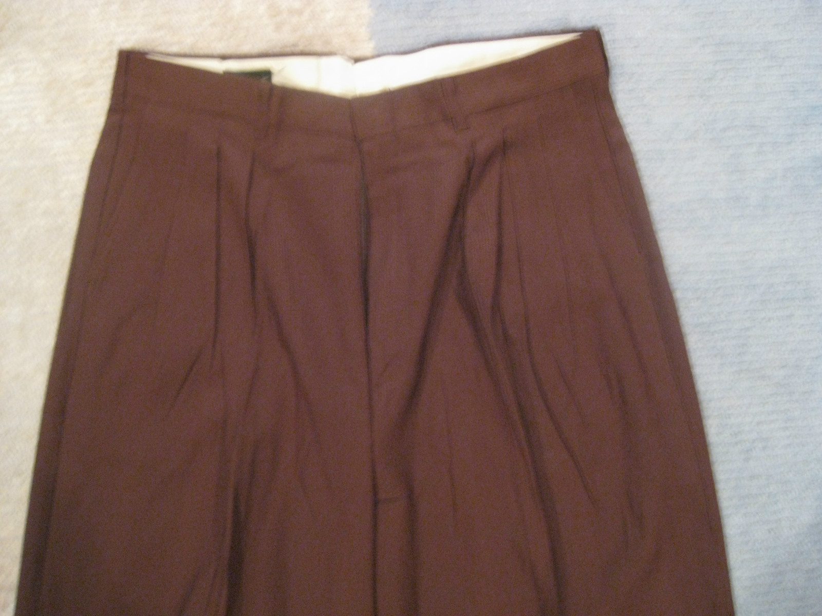 Mens Pants Unique Brown Dress Cuffed 32 34 36 38 40 X 32 Style #3 NEW