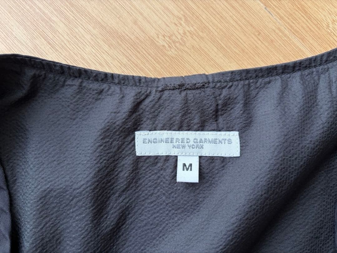 Engineered Garments Game Vest Black Double Cloth 2021AW Size M F/S