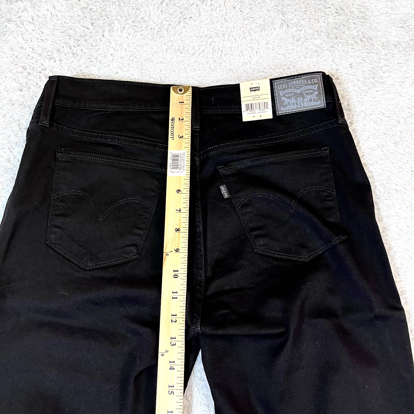 NEW Levi’s 311 Jeans Women’s Size 32 Black Mid Rise Skinny Shaping Ankle Denim
