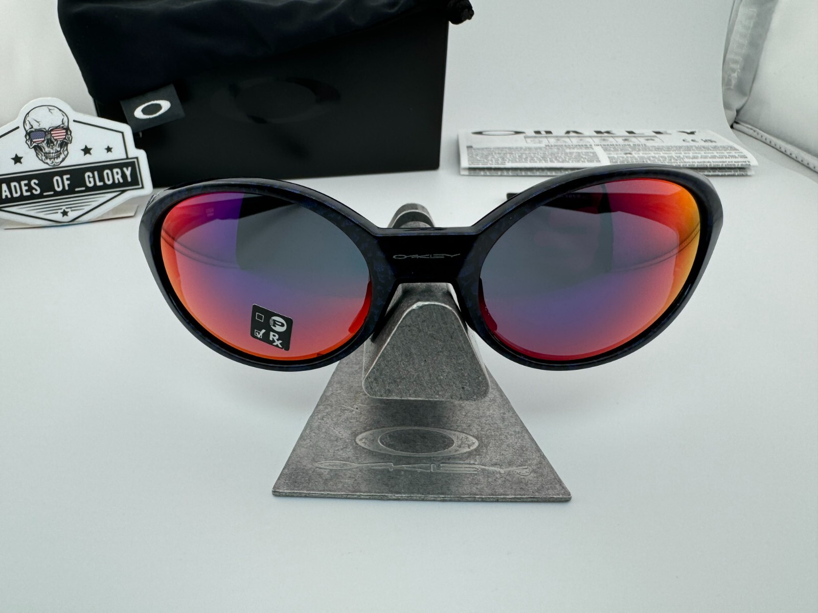 OAKLEY EYE JACKET REDUX PLANET X POSITIVE RED IRIDIUM SUNGLASSES OO9438-02 RARE