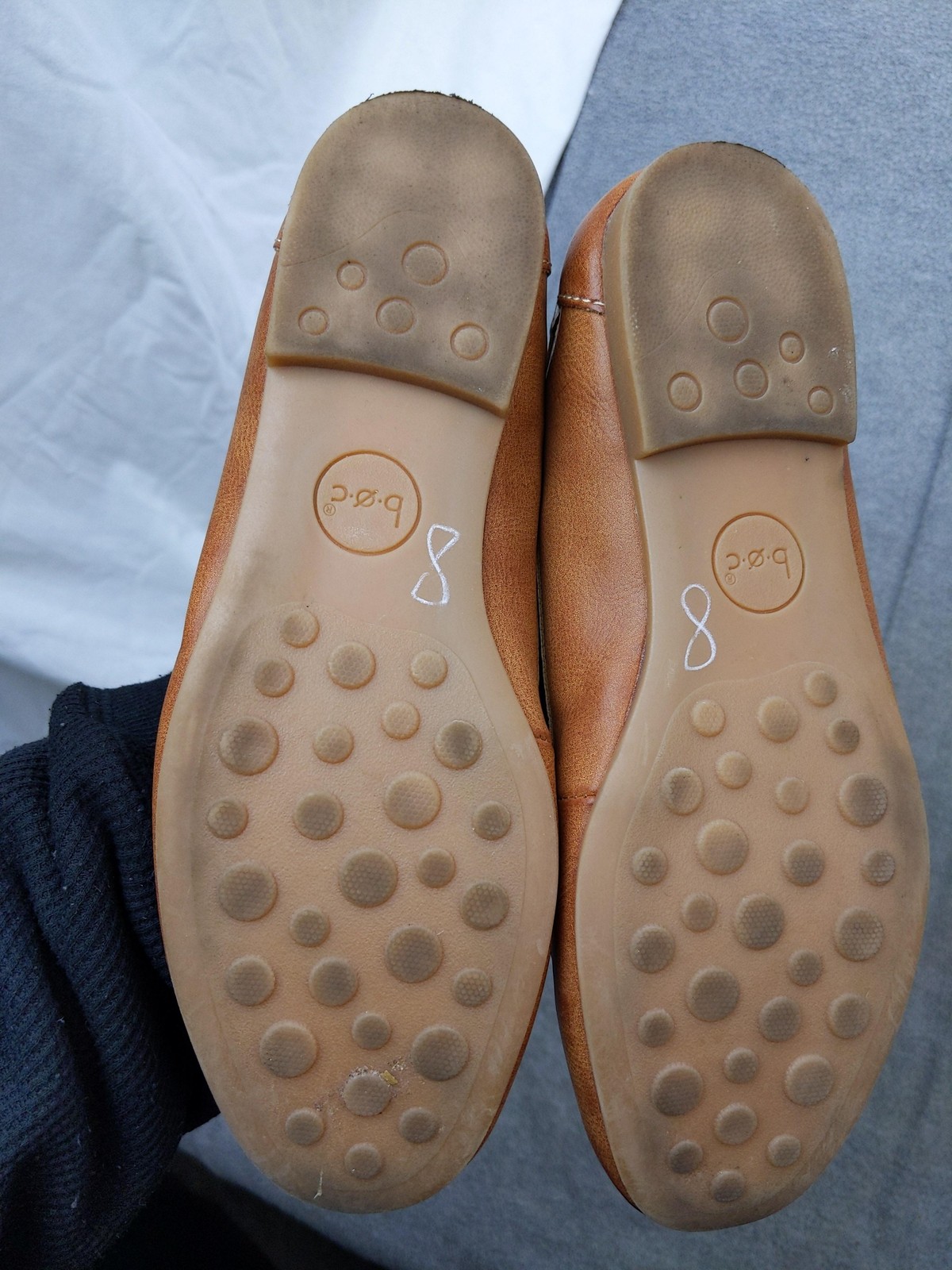 B.ø.c Shoes Womens Size 7 Brown Loafer Flats Cushioned Comfort Casual Slip On