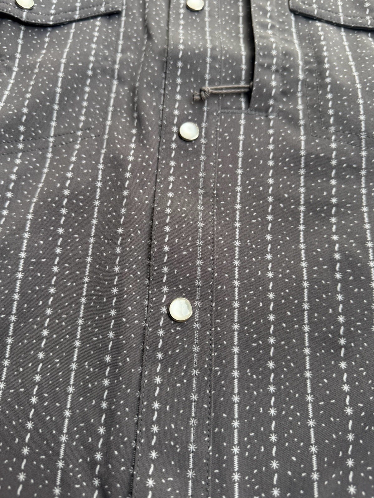 Poncho Men’s Shirt Pearl Snap The Hondo Short Sleeve 3XL Regular