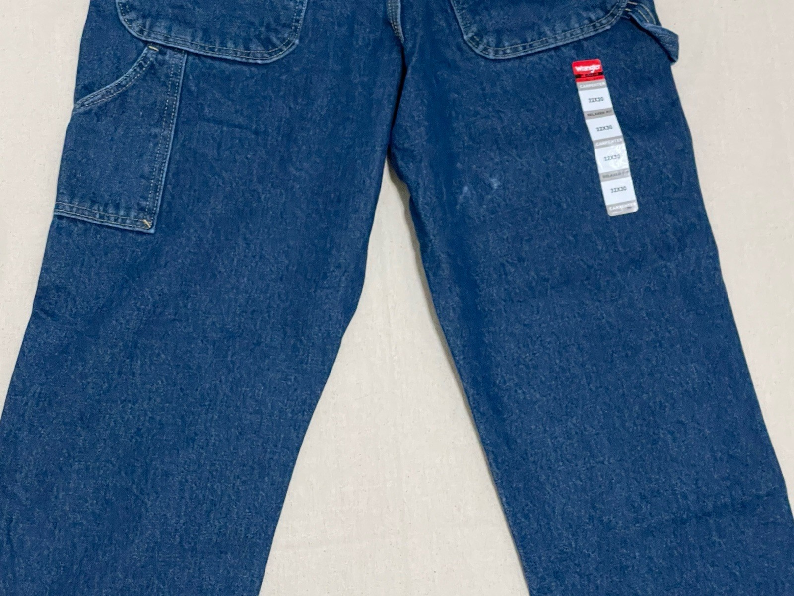Wrangler Riggs Carpenter Pants Mens 32×30 Blue Workwear Relaxed Fit Utility NWT