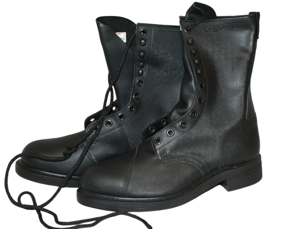 New Black Leather Steel Toe Climber Boot *mocinc.1982*