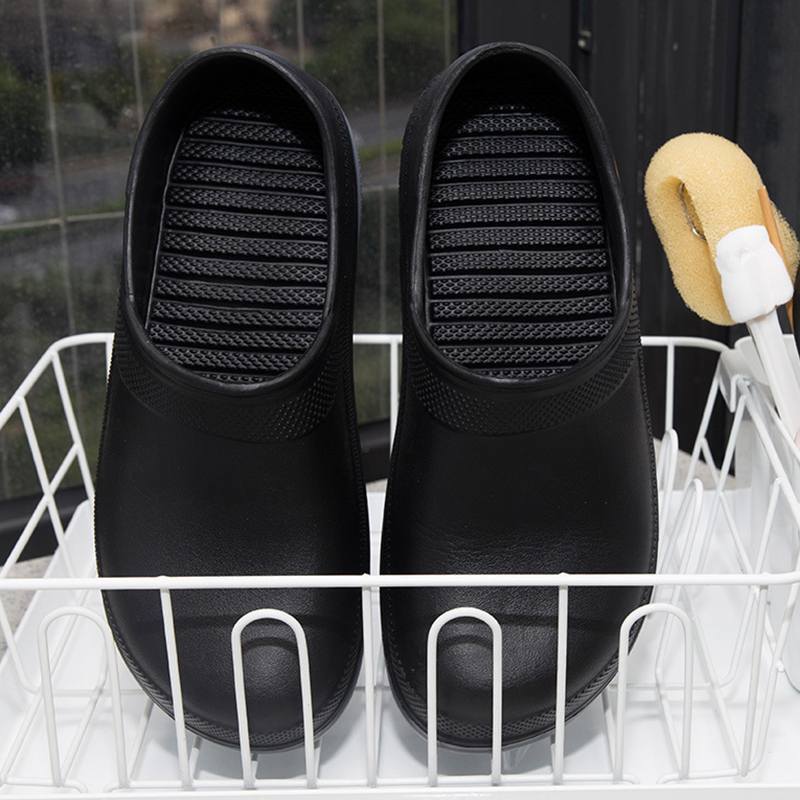 Chef Shoes Kitchen Unisex Non-slip Oil-resistant Waterproof Leather Plus Size