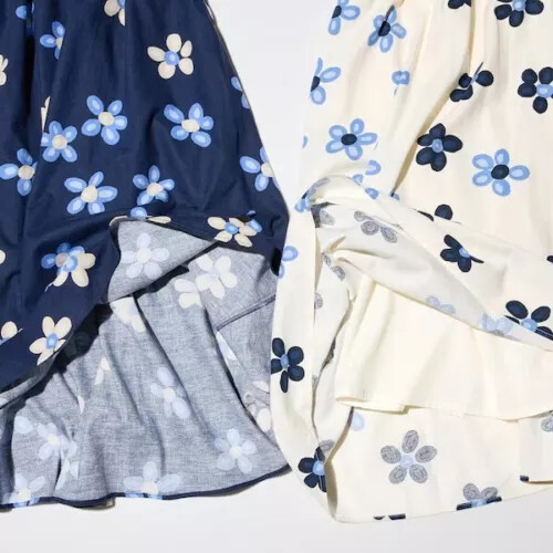 [XS-XXL] UNIQLO x Marimekko Linen-blend Skirt 4Color WOMEN Japan New