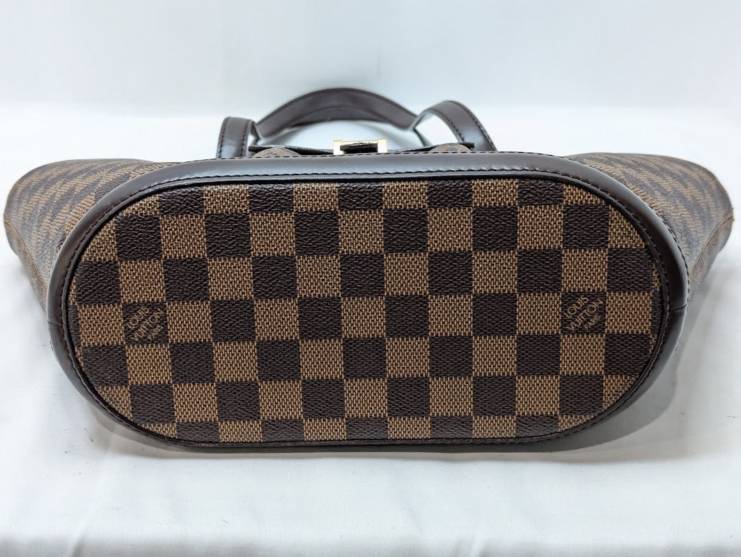LOUIS VUITTON Damier Ebene Manosque PM Tote bag Brown N51121 BA0023 Authentic LV