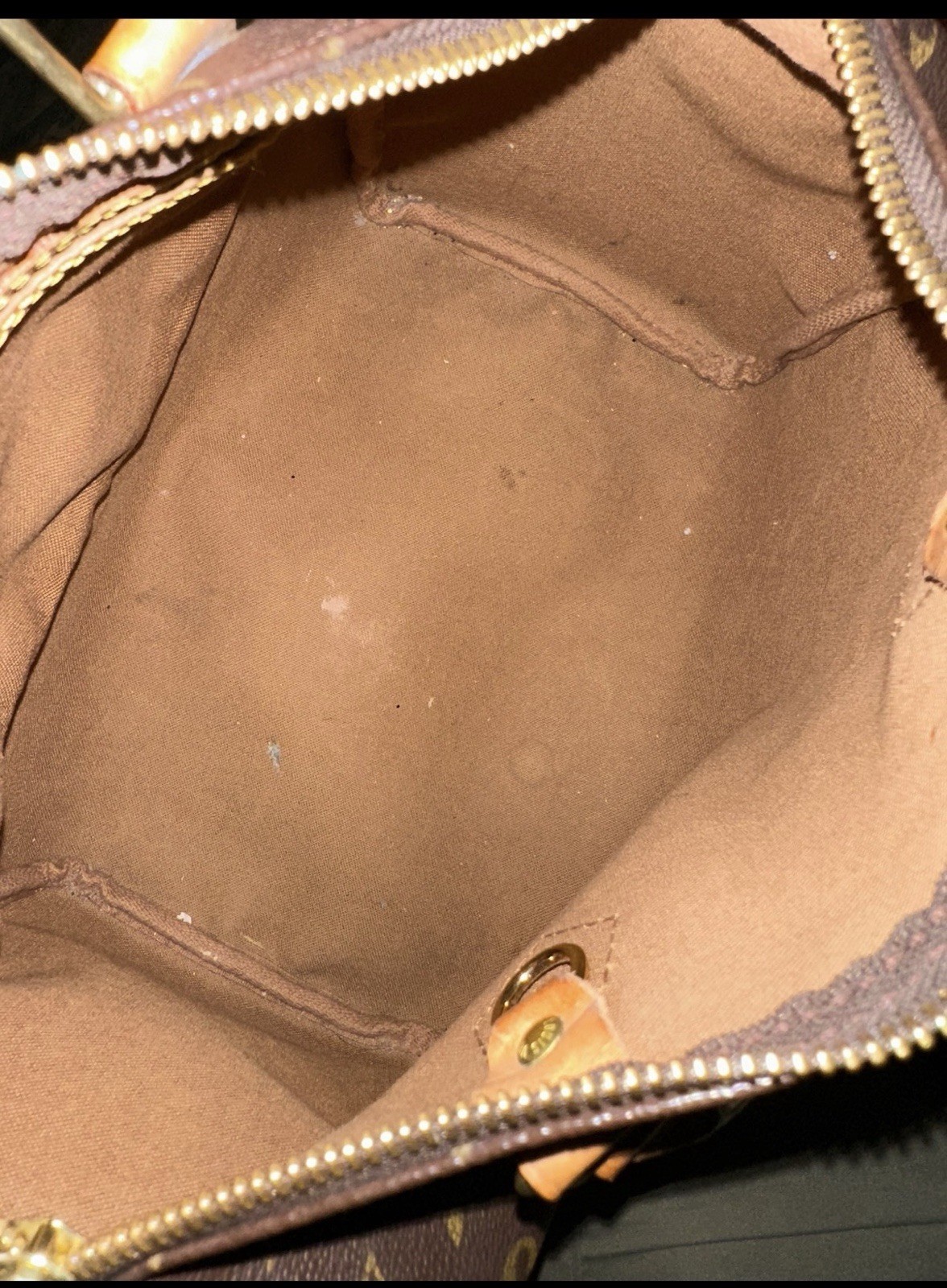 Louis Vuitton Monogram Speedy Small Zip Top Handle Satchel Bag w/ Lock