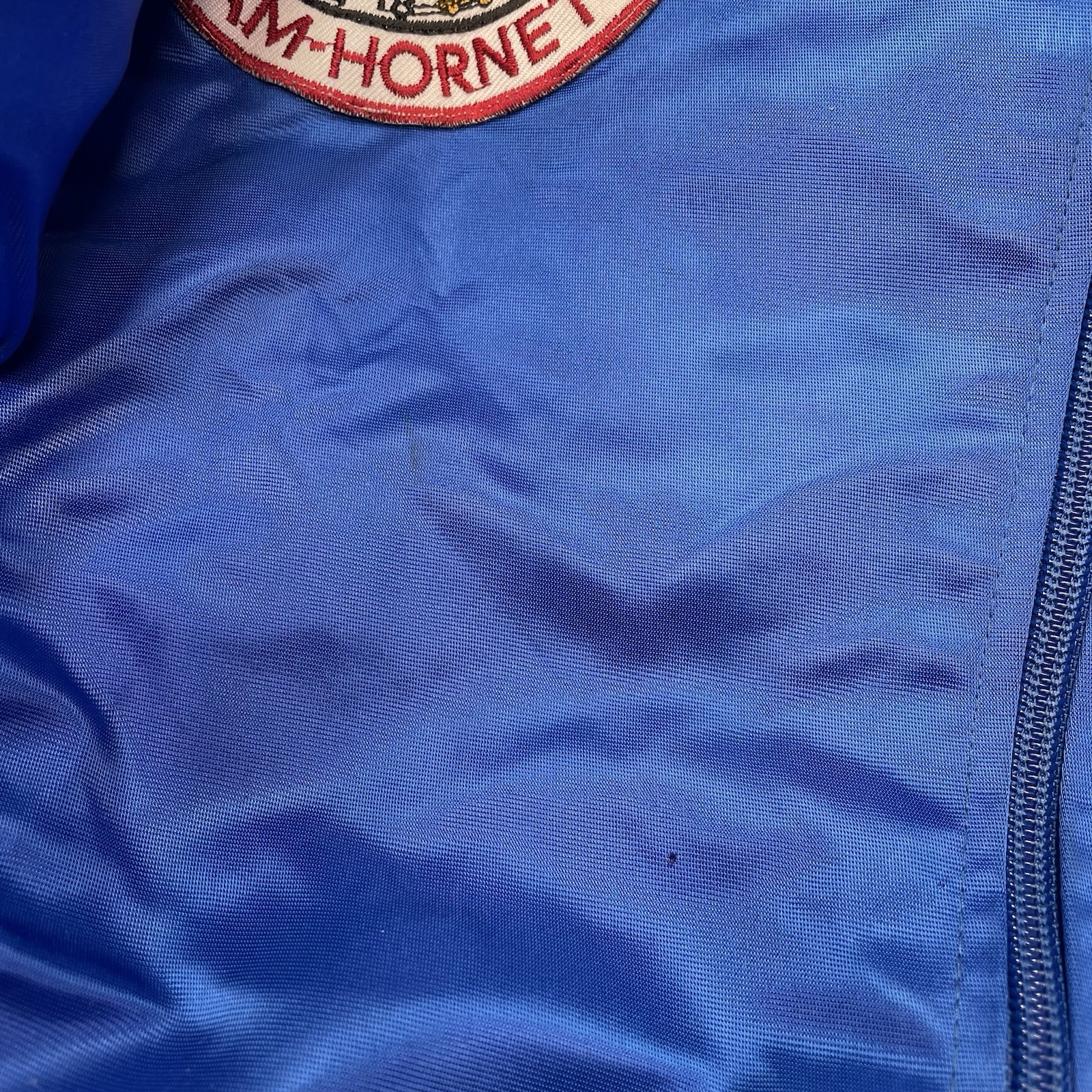 vintage F-18 Super Hornet bomber jacket Mens size XL Made in USA Boeing Northrop