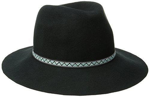 Felt Wool Panama with Tribal Trim Color Black One Size Women’s
