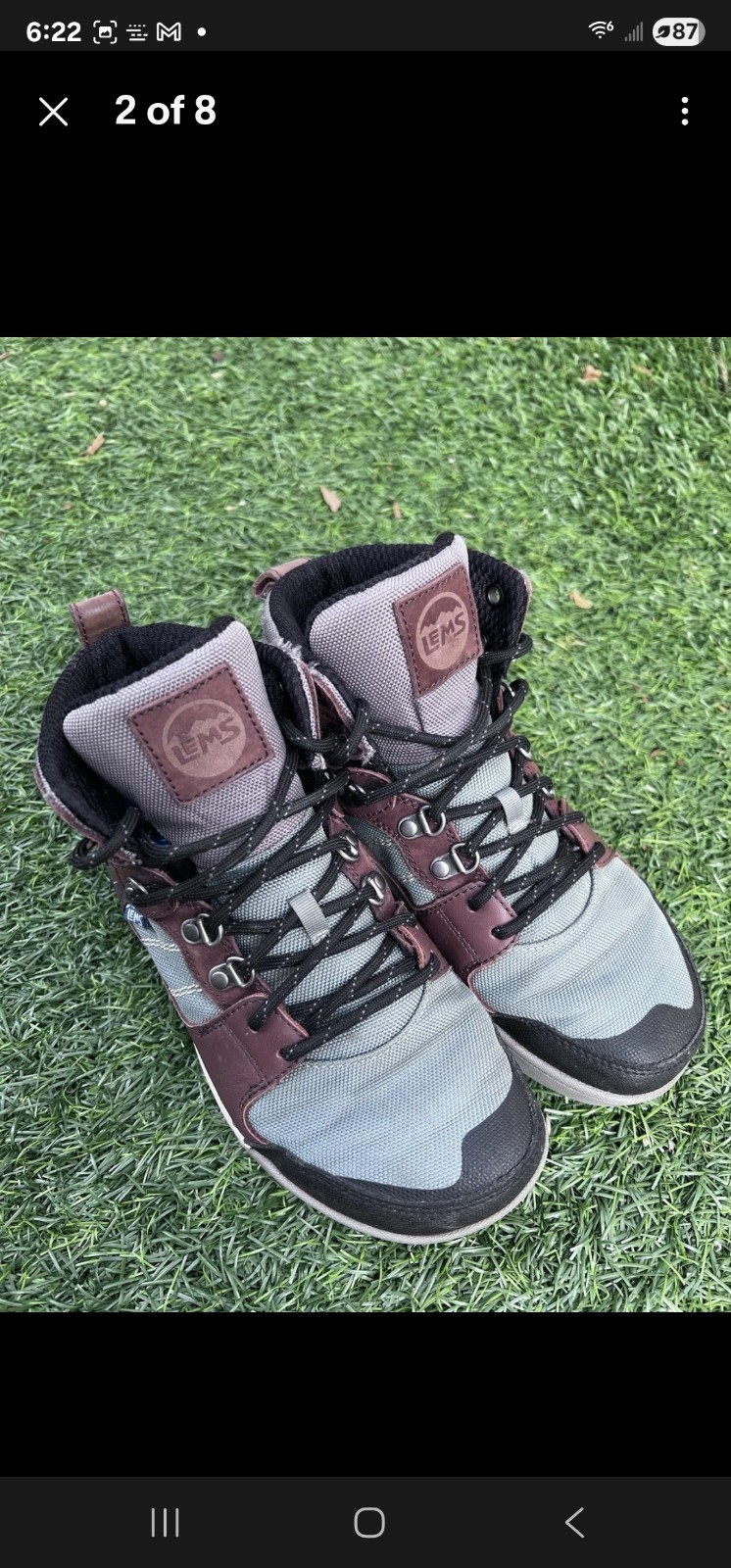 Lems Outlander Iceberg Waterproof Hiking Boots – Unisex Women 7.5 Mens 6