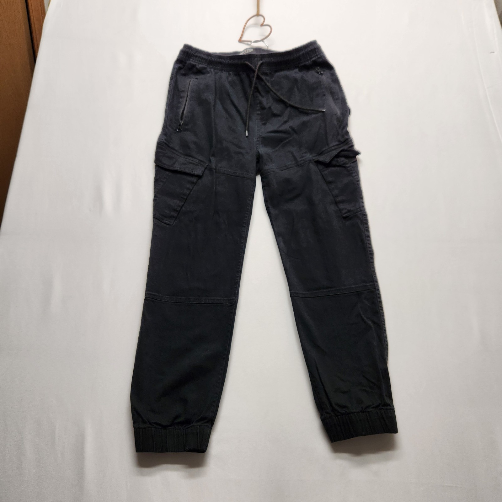 ⭐️WXYZ Los Angeles Black Cargo Jogger Pants Men’s Size M Cotton Stretch Gorpcore