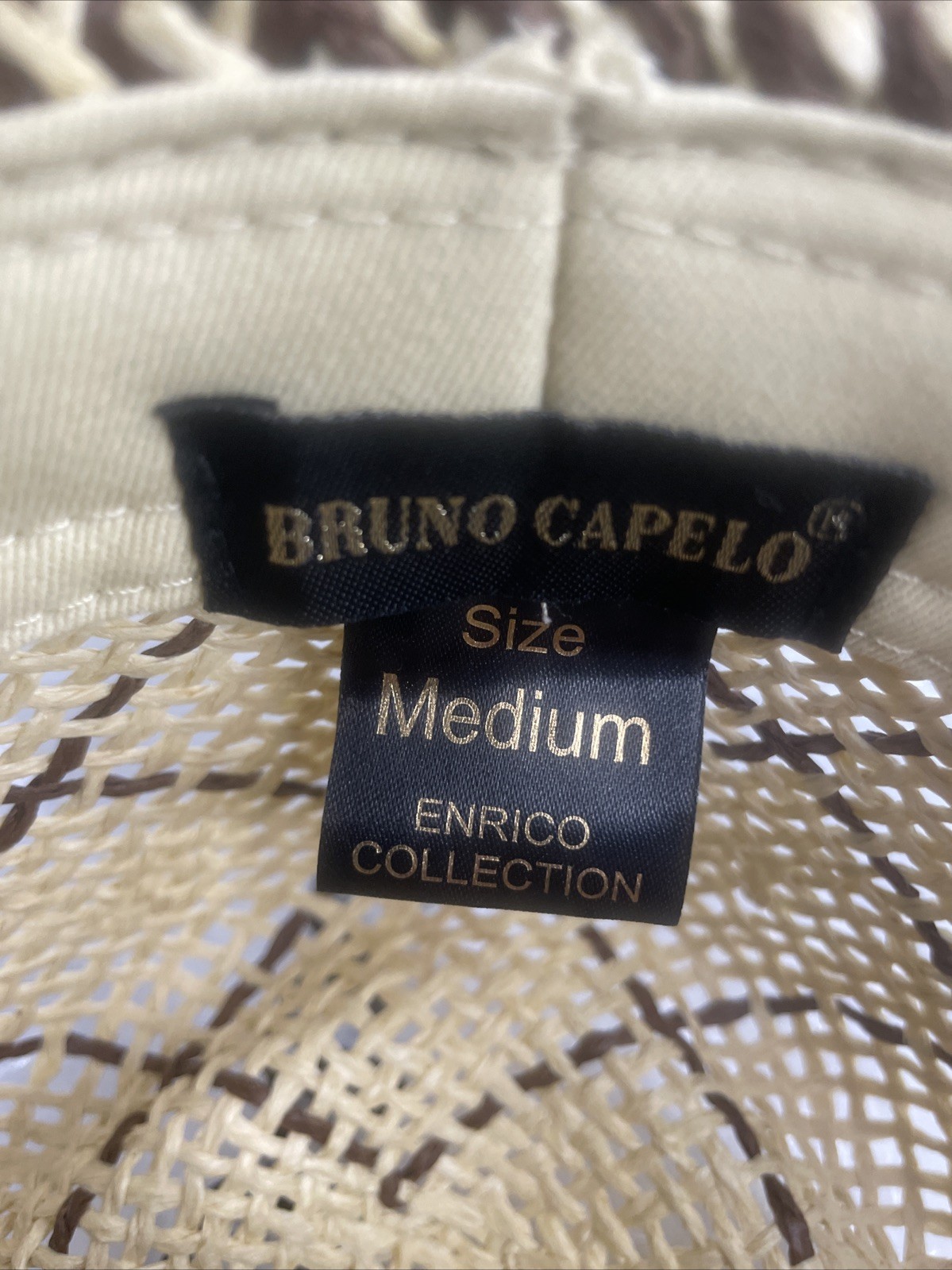Bruno Capelo Enrico Collection Fedora. Brown/Tan. Size M. FREE SHIPPING