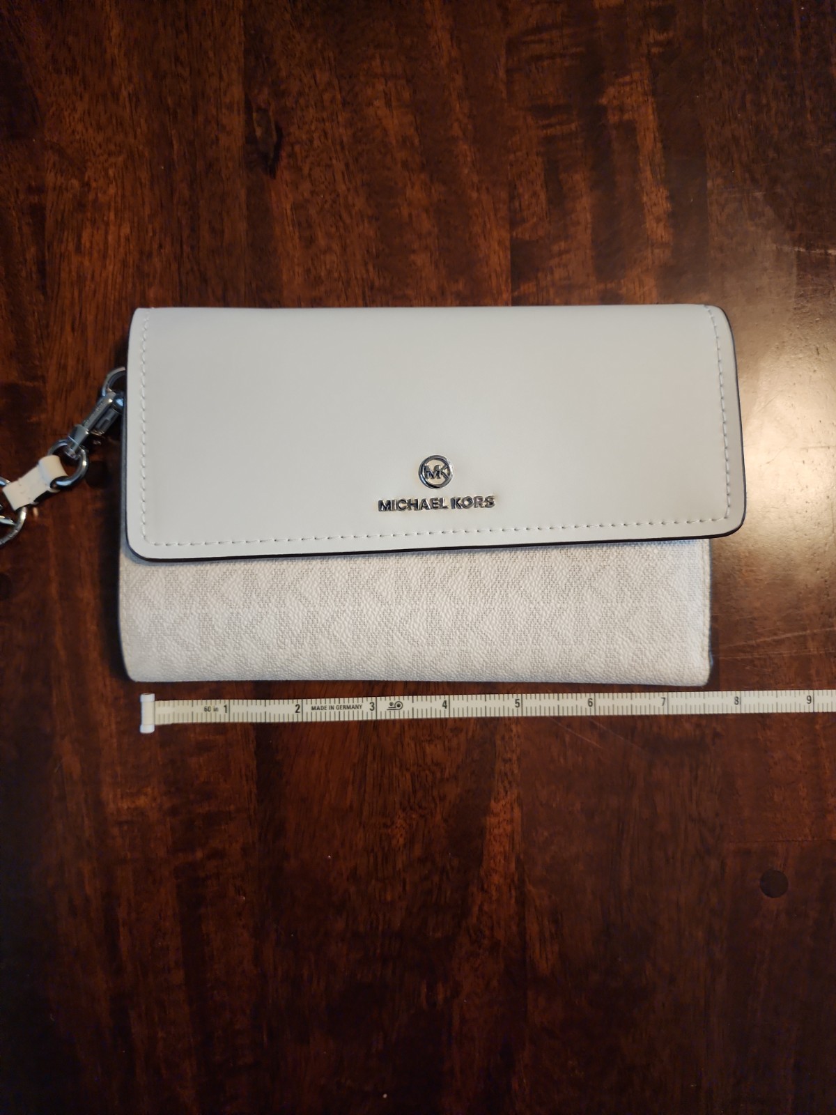 Michael Kors Jet Set Travel Signature Wallet Clutch WHITE – NWOT