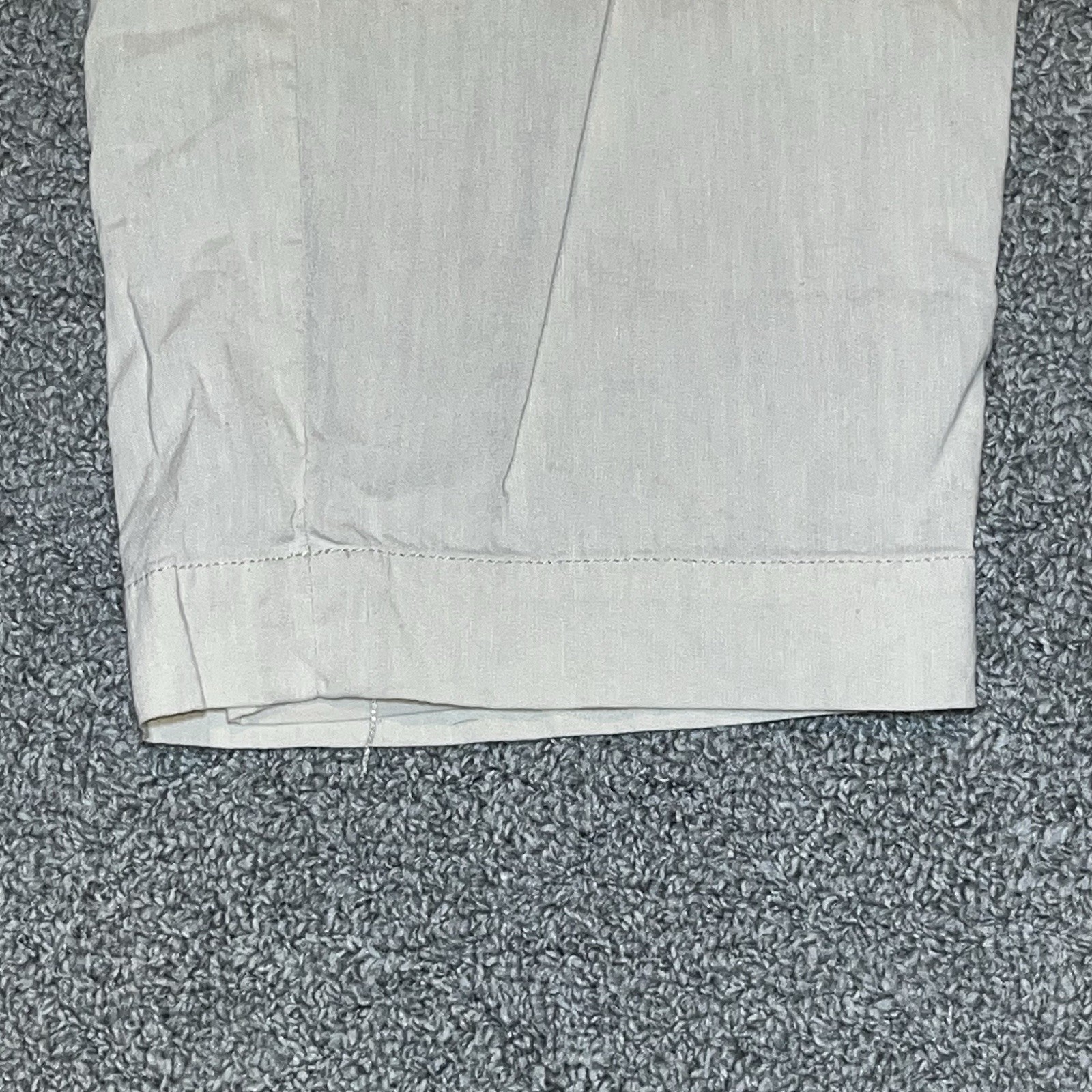 J Crew Linen Blend Mario Bellucci Pants Womens Size 2 Tan Italian Straight Leg