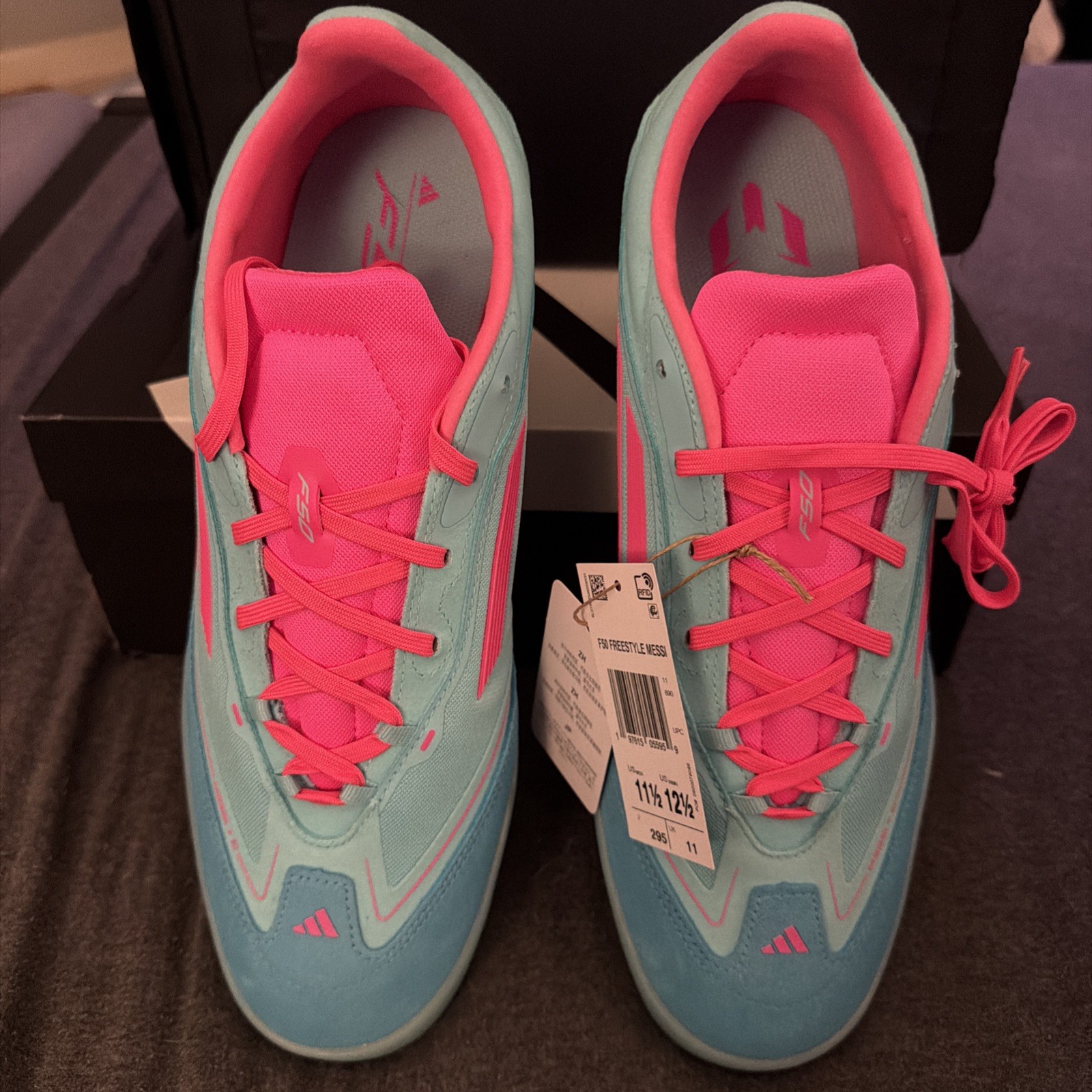 Adidas – F50 Freestyle Indoor Messi Miami – Men’s 11.5- women 12.5 JH8831 New