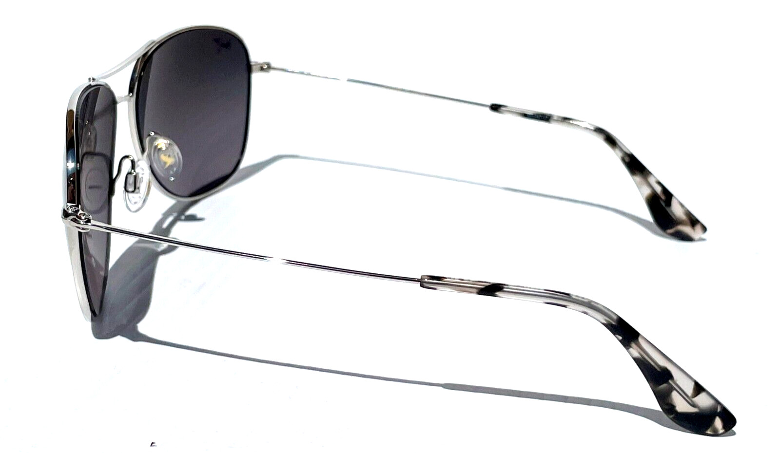 NEW Maui Jim CLIFF HOUSE Silver POLARIZED Grey Lens Sunglass GS247-17
