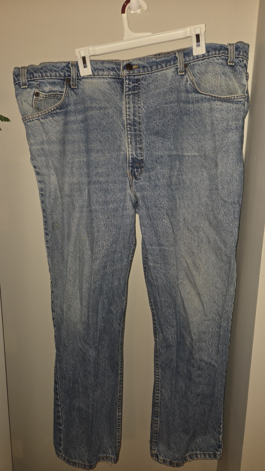 Vintage 1991 Levi’s 540 Leather Tab Relaxed Straight Jeans Made in USA 46×30 90s