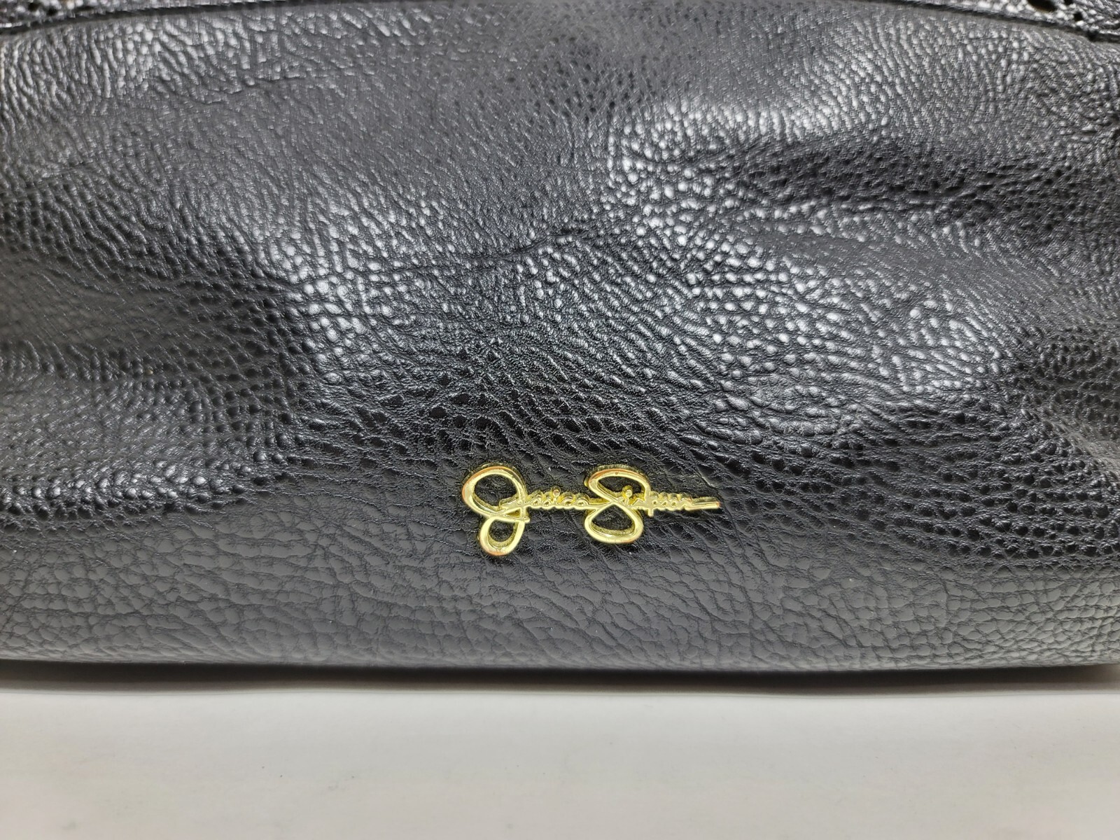 Jessica Simpson Black Crossbody Bag Purse JS6942 100% Polyurethane