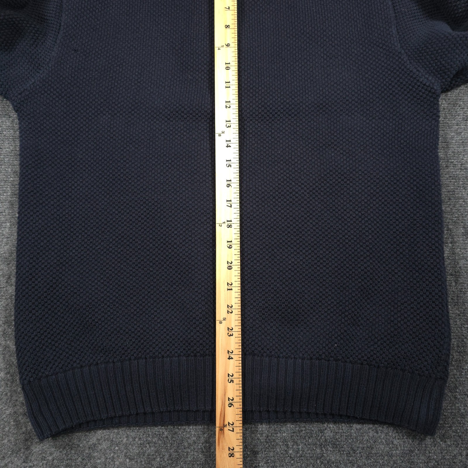 Holebrook Sweden Windproof Sweater Mens M 1/4 Zip Organic Cotton Golf Pullover