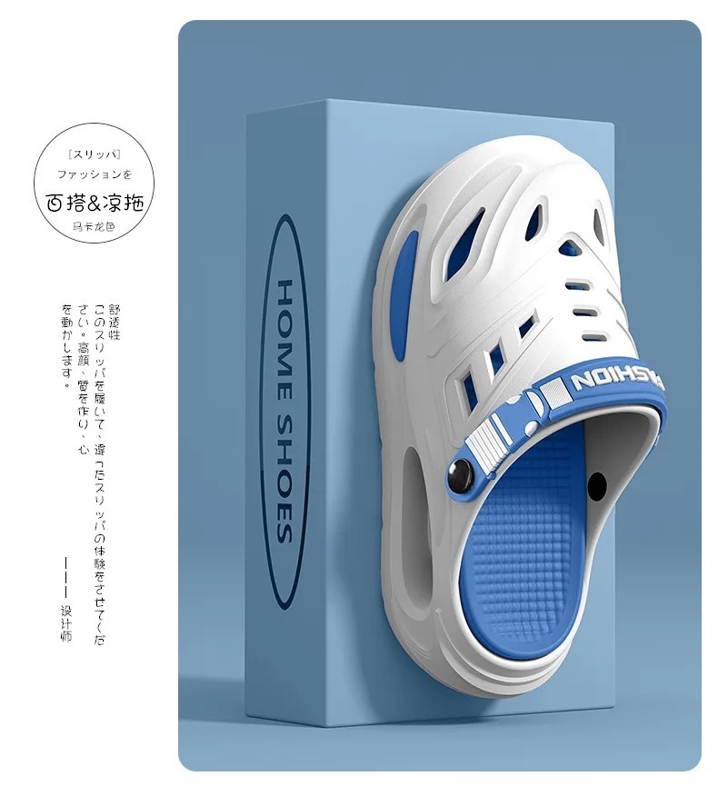 Men Women Summer Clogs Arch Support Breathable Anti-Slip Thick Soft Sole Slipper