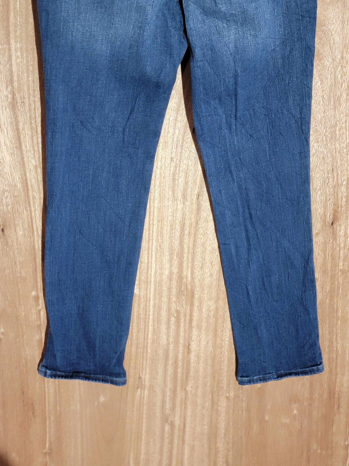 universal thread jeans women size 2/26r slim straight stretch mid rise dark blue