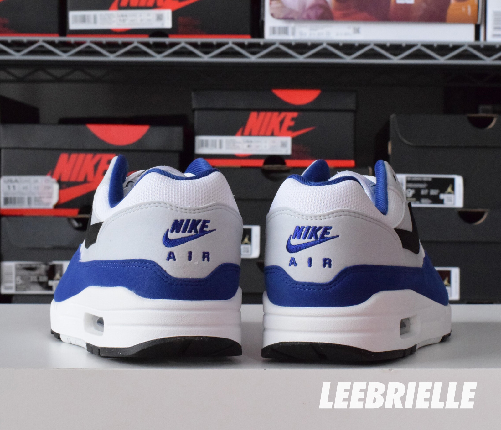 Nike Air Max 1 White Royal Blue Black FD9082-100
