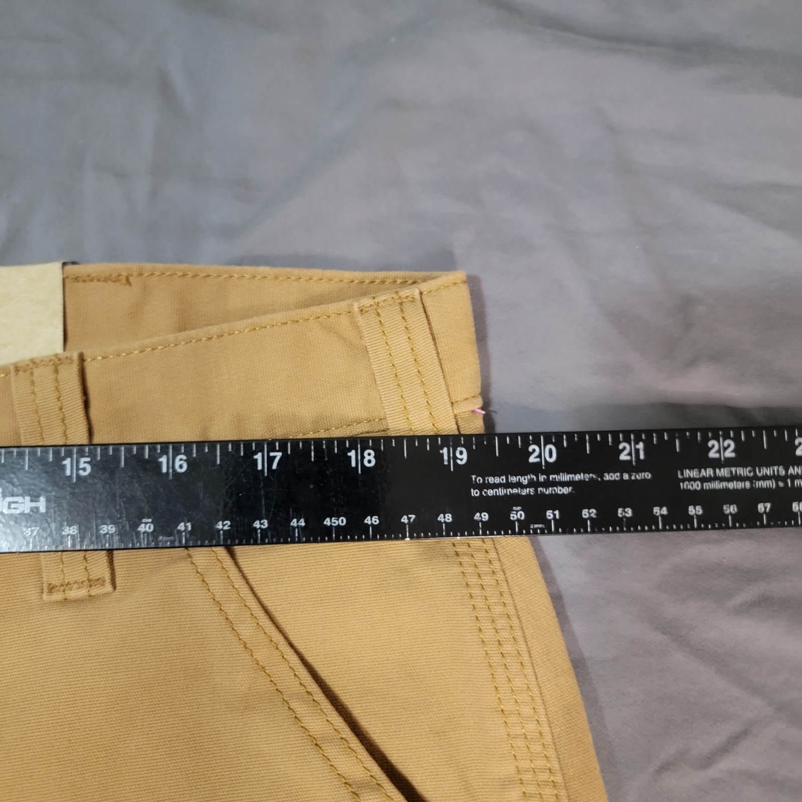 New Carhartt Rugged Flex Rigby Shorts Men’s 36 Tan 10″ Inseam Cell Phone Pocket