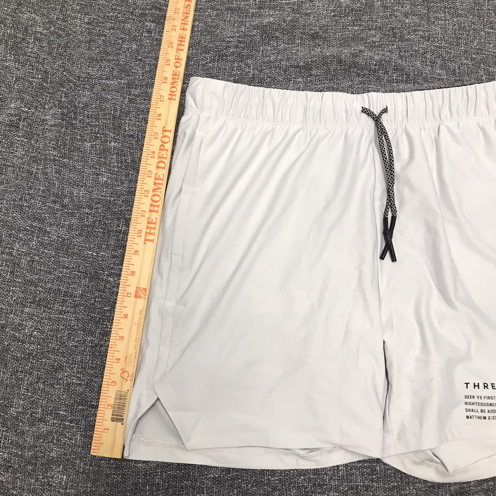 Three Nails Pro-Tech 2.0 Liner Short “Mission” Gray Mens Size XL new with tags