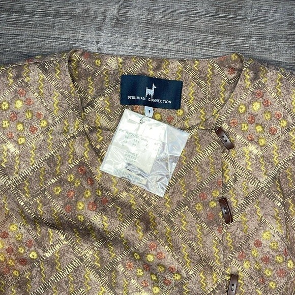 Peruvian Connection Women’s NWT‎ Toggle Button Jacket Blazer Size 8