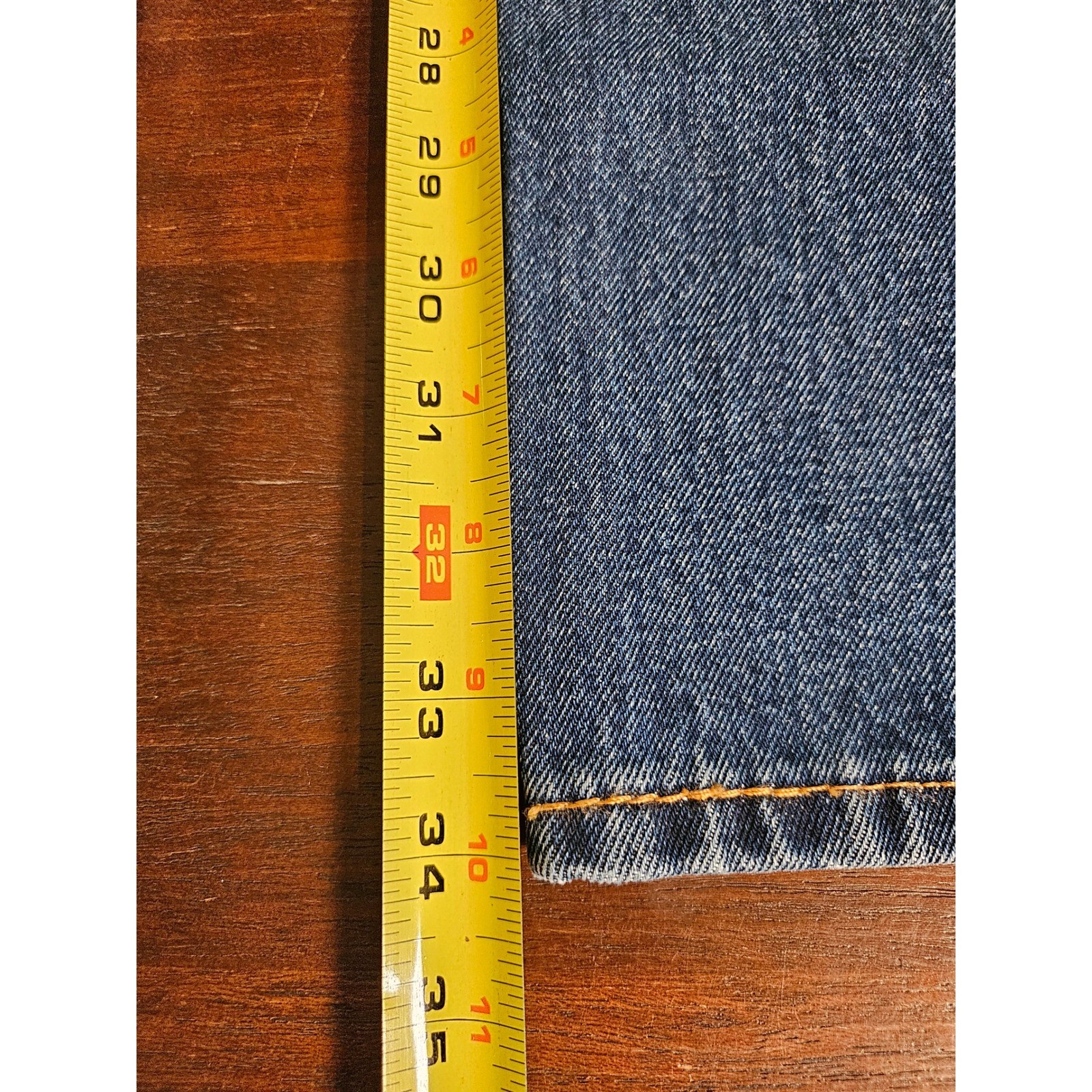 Levi’s 505 Regular Fit Jeans Mens 32×34 Blue Straight Leg Denim