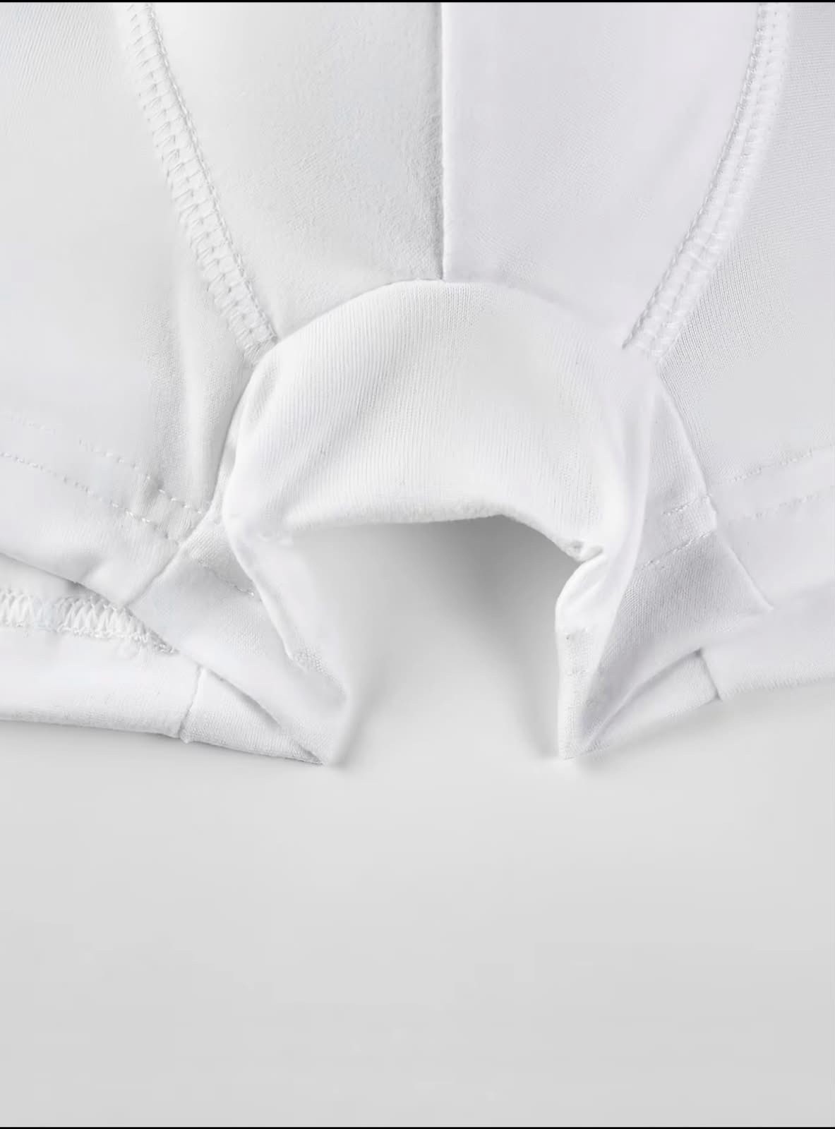 Men’s Solid White Boxer Brief Underwear 10-Pack Size S Regular