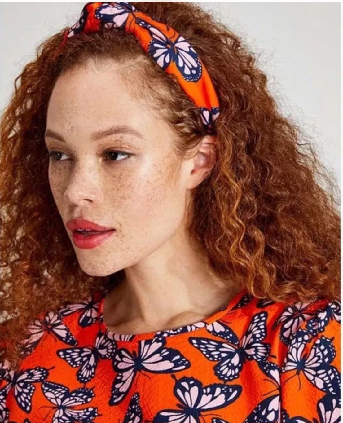 KATE SPADE NEW YORK Fresh Carrot Spring Flight Knotted Women’s Headband NWT