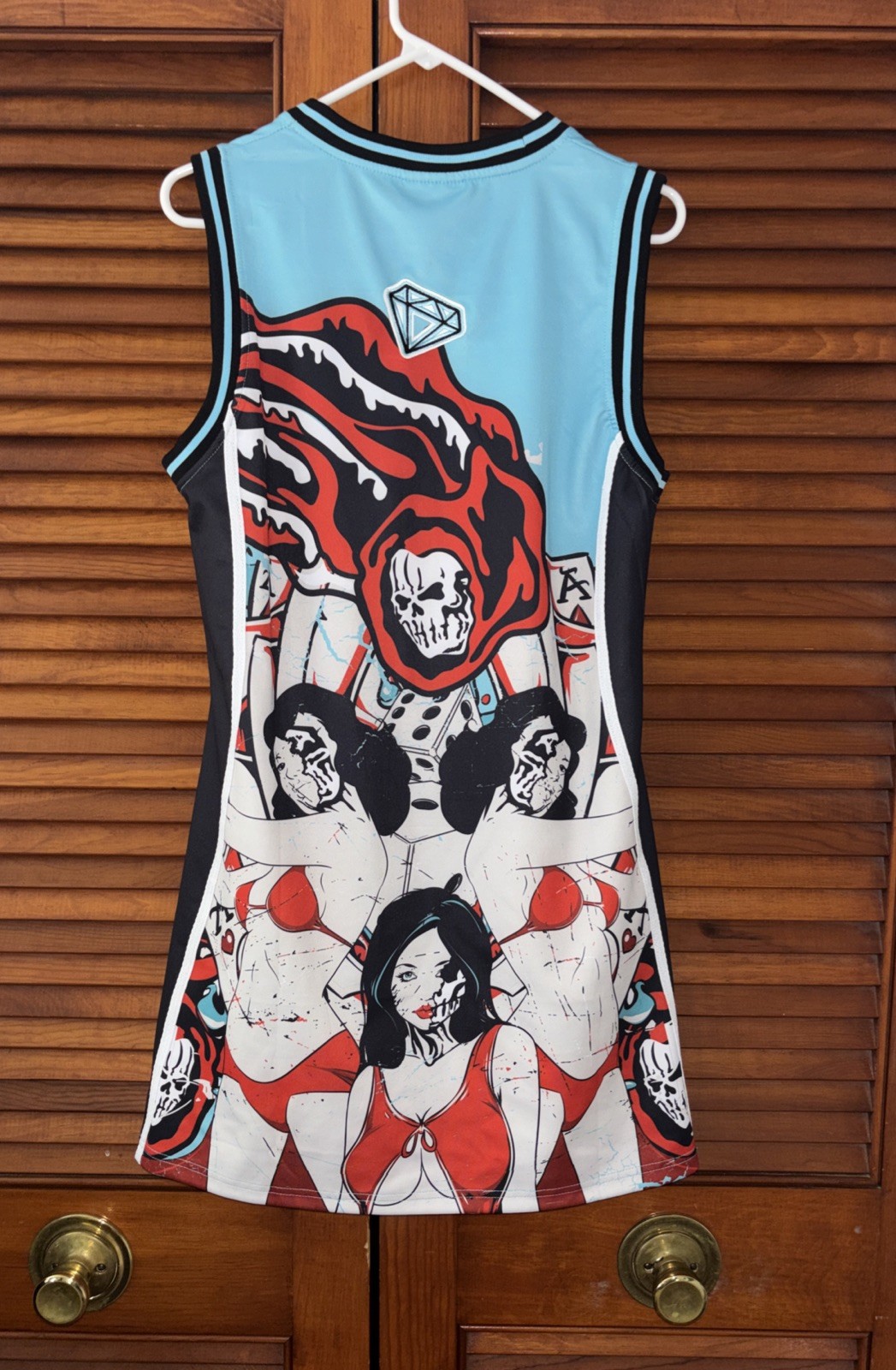 Barbie’s Angels Blue Jersey Mini Dress Brand X Size XL NWT