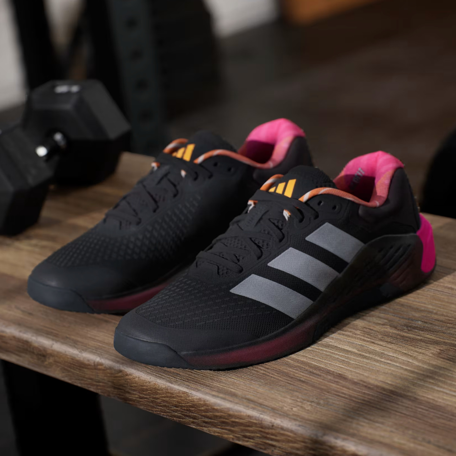 Adidas Dropset 4 Training Mens Black Sneakers Athletic Shoes JR4679