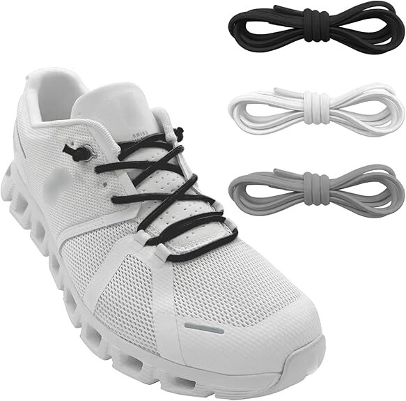2 or 3 Pairs Elastic Shoe Laces Replacement Laces for on Cloud,Stretch round