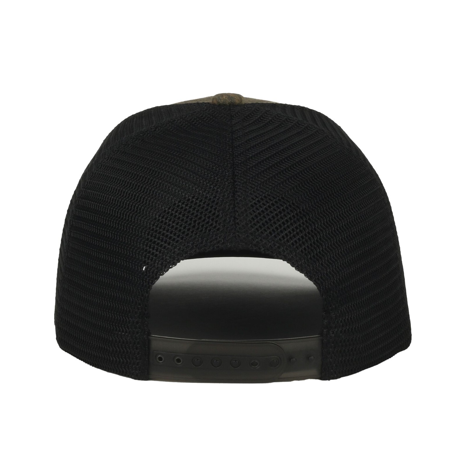 Mossy Oak® New Bottomland® Camo Trucker Hat with Deer Antler Leather Patch