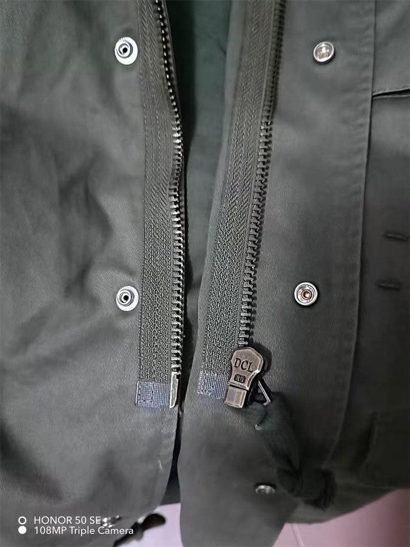 U.S. Vintage M65 Field Jacket Military Jacket Men Pockets Casual Work Green Coat