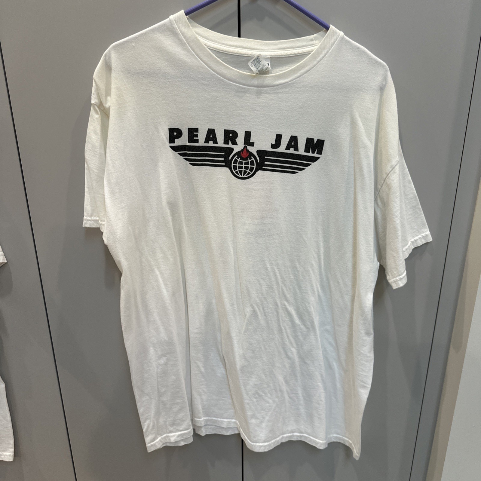 Pearl Jam 2015 US Tour T-Shirt Jersey White New Never Worn Orig Owner Light Use