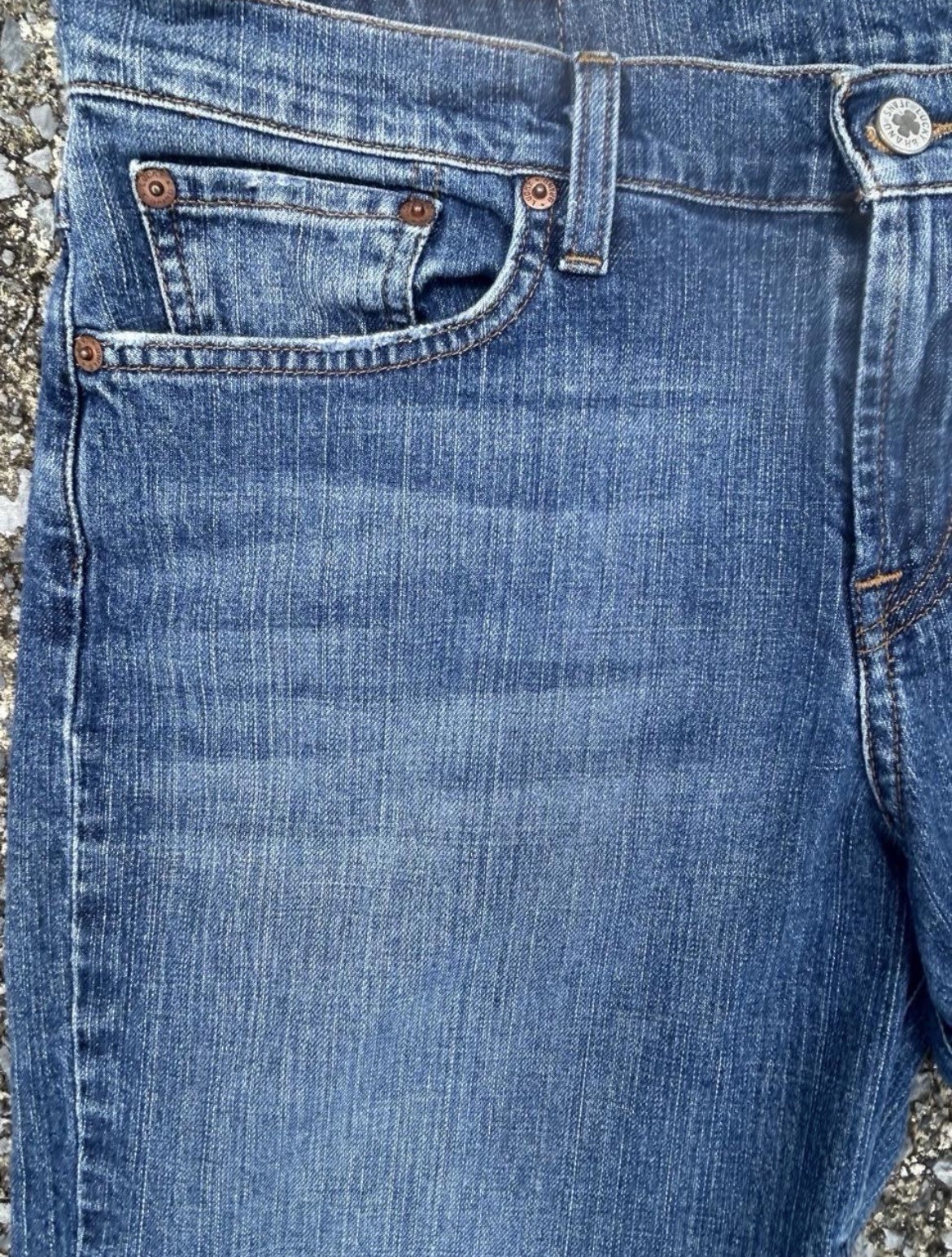 VTG 2000s Lucky Brand Dungarees Jeans By Gene Montesano 32 Classic Fit Y2K Blue