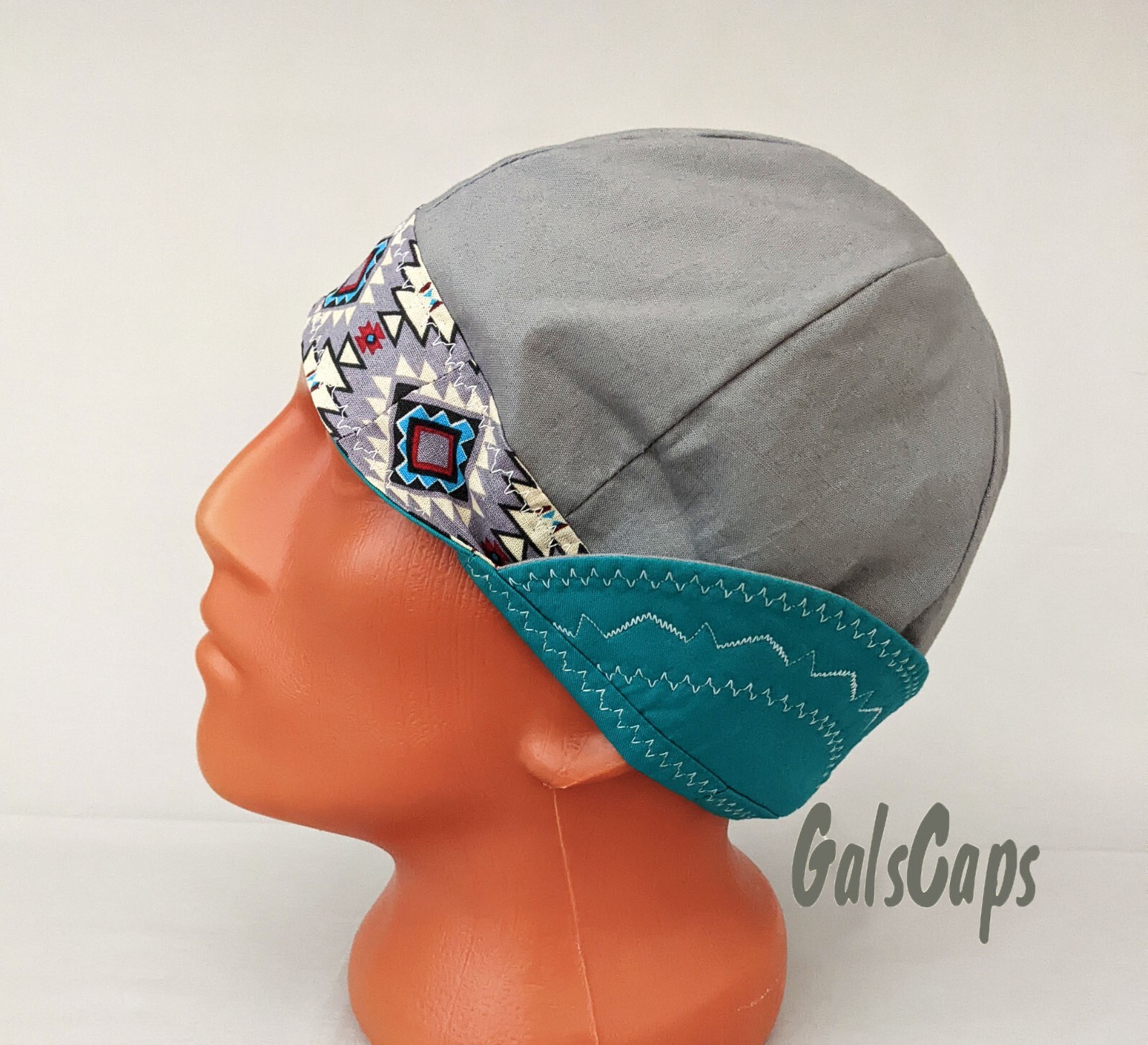 #30 Southwest/Turquoise Welders Hats Bikers Caps Welding Cap Hat Cotton Handmade