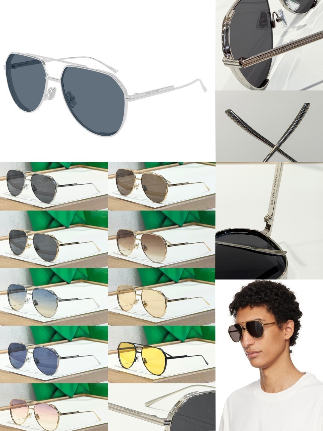 Bottega Veneta BV1465S Sunglasses SIZE:60口16-140
