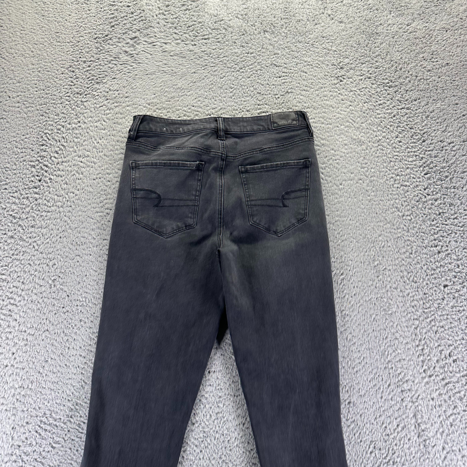 American Eagle Outfitters Jeans Womens 8 Black Denim Cotton Jegging Distressed