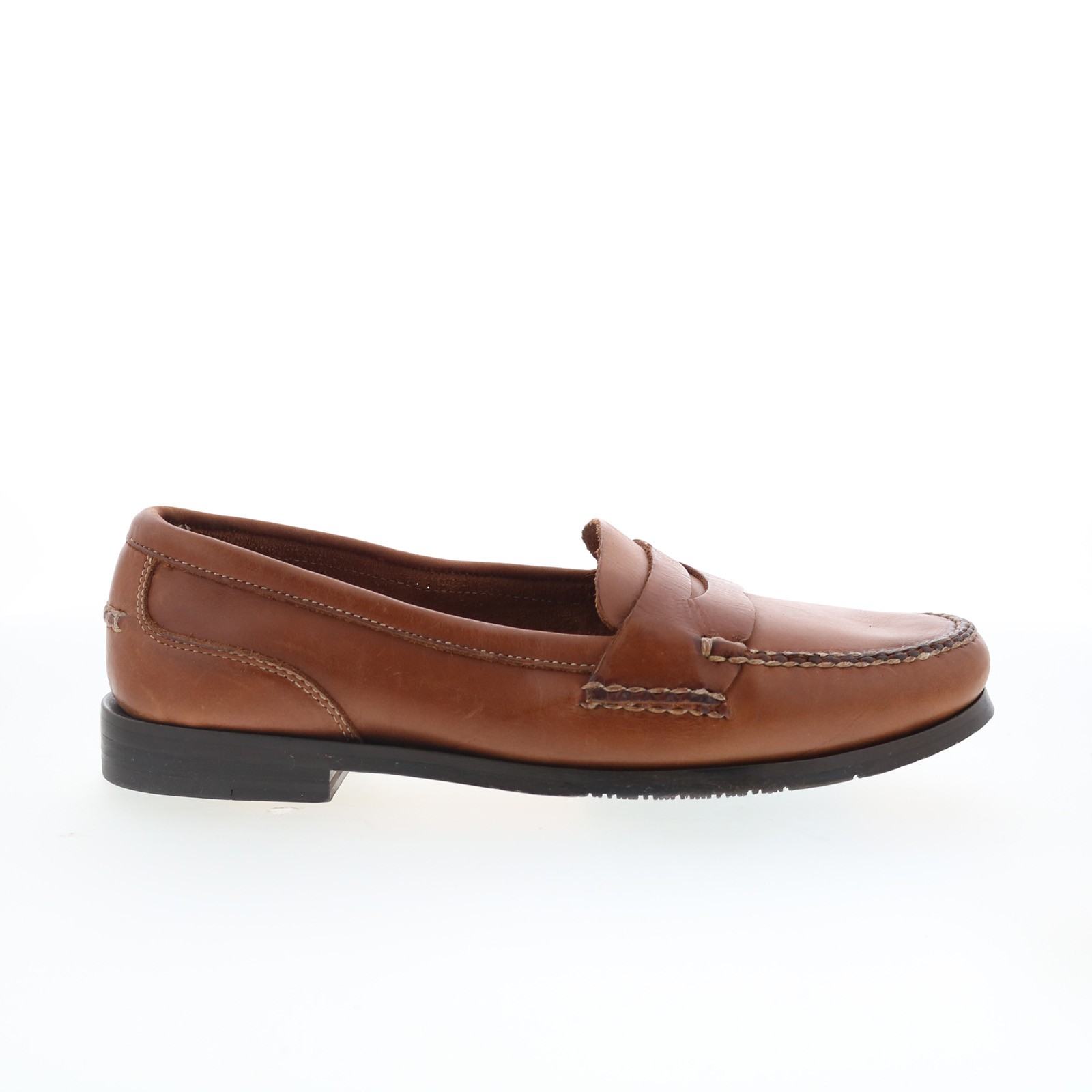 T.B. Phelps Marco 523-10 Mens Brown Wide Loafers & Slip Ons Penny Shoes