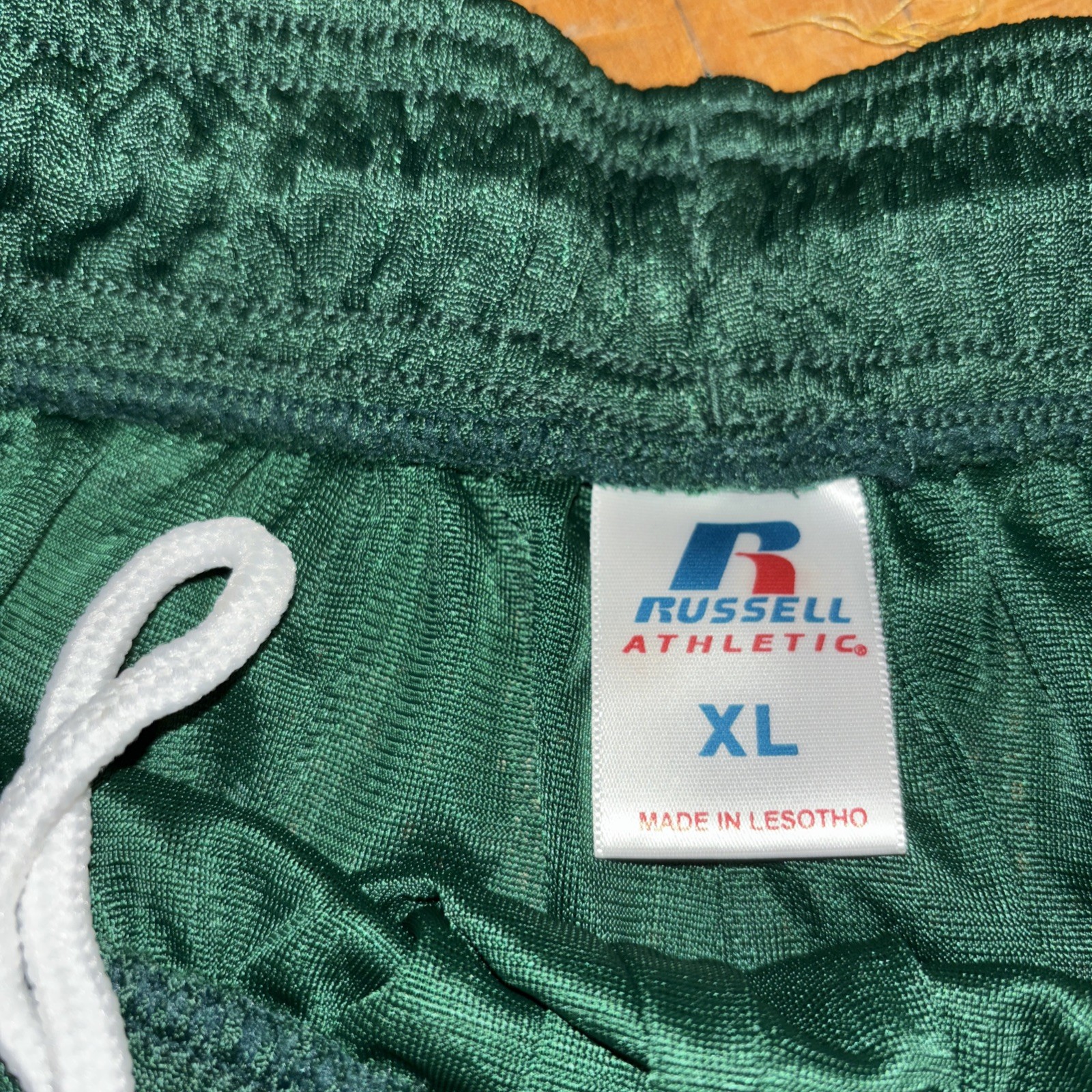 Men’s Russell Athletic Mesh Basketball Shorts Dark Green XL New With Tags