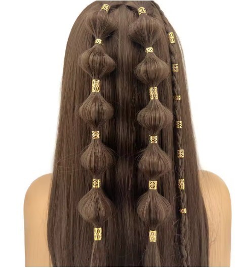 40PCS Gold Hair Cuffs for Braids Dreadlocks Locs Adjustable Hair Jewelry