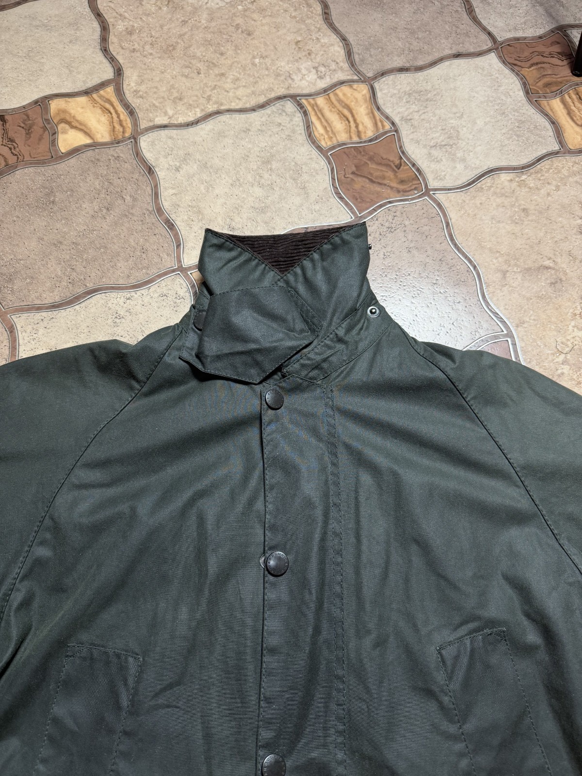 Barbour Bedale A320 Men Waxed Cotton Jacket Olive Green Coat England C3691