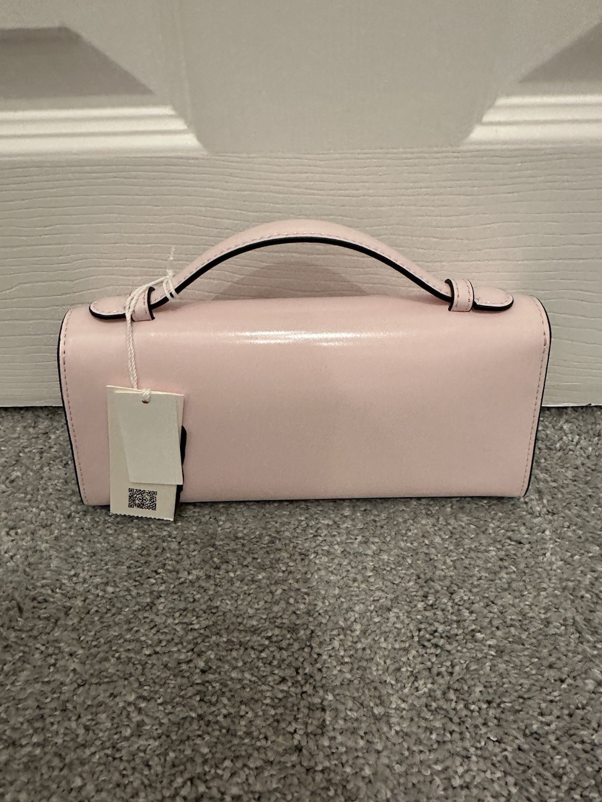 NWT Tory Burch MINI ROBINSON SPAZZOLATO CROSSBODY Bag In Pink Lily SOLD OUT!