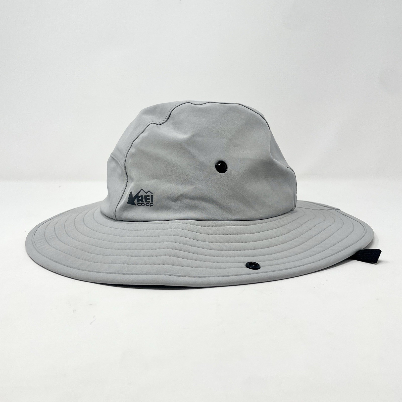 REI Sahara Rain Hat Gray Boonie Outdoor Sun Shade Wide Brim Unisex Hat Size S/M