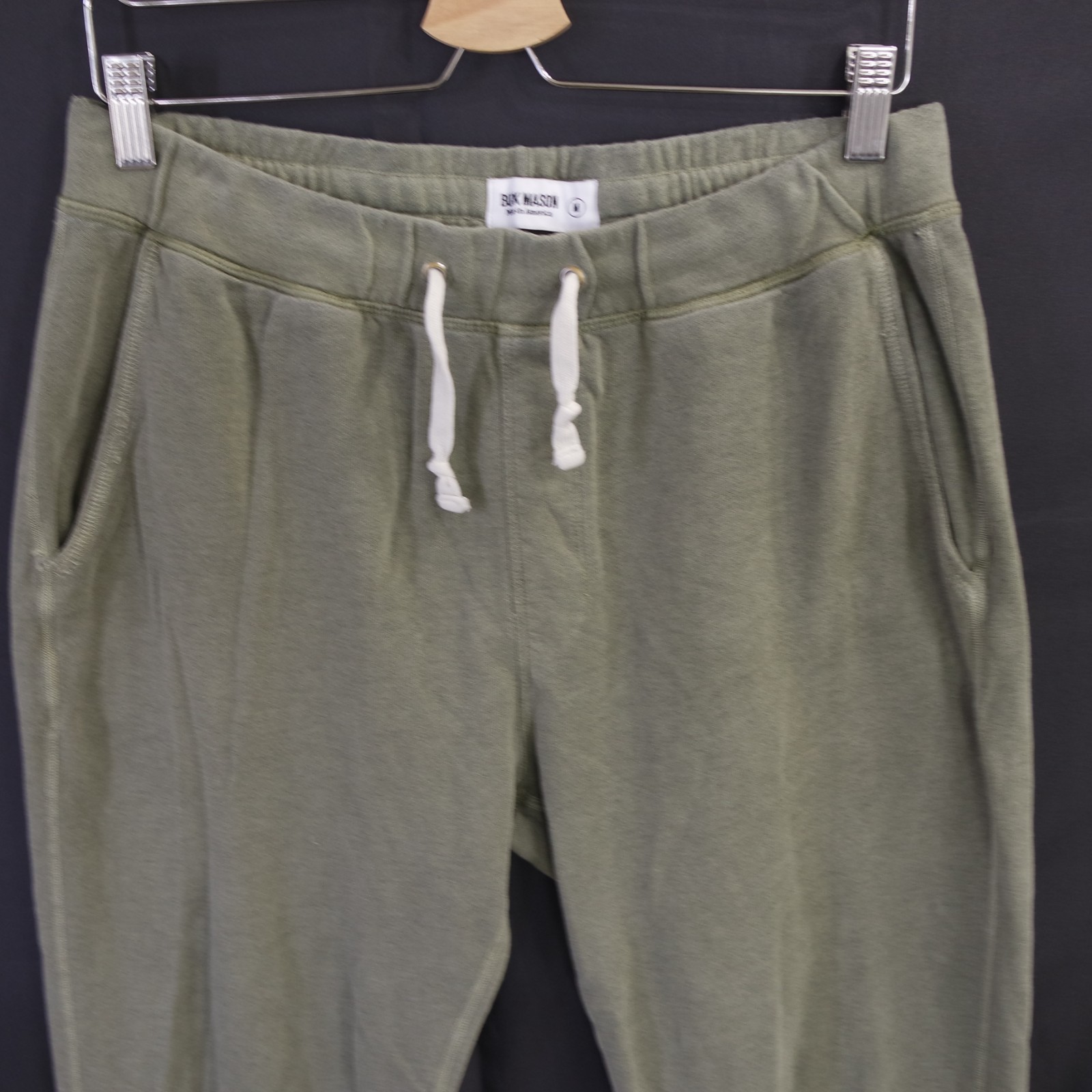 Buck Mason Sweatpants Mens Size M Olive Brushed Loopback Heavyweight Casual